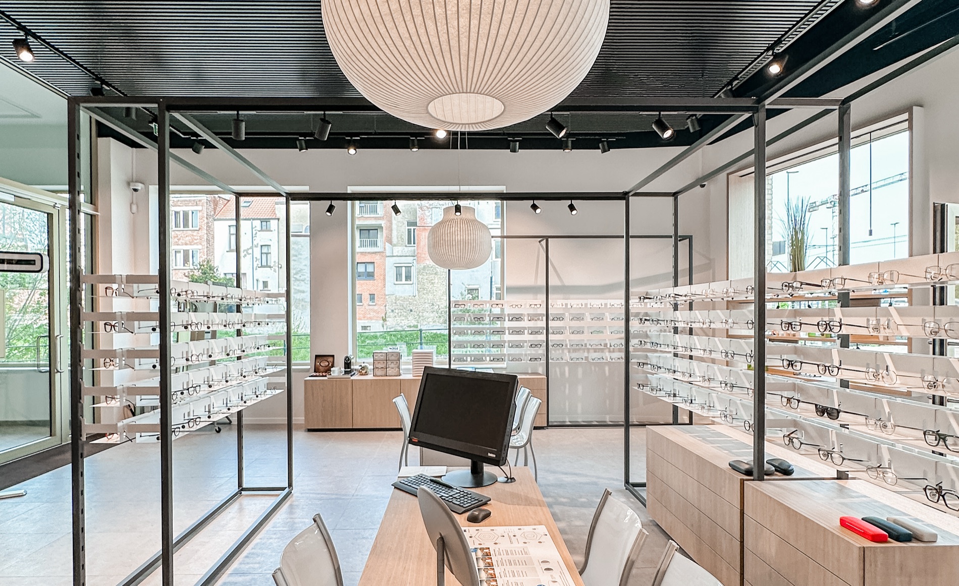 Interieur van Optiek Hoet in Ledeberg